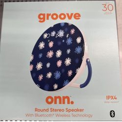 Groove Onn Round Stereo Speaker Water-resistant