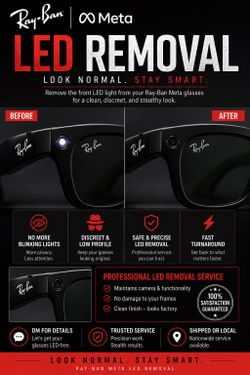 Ray Ban Meta Led Removal
