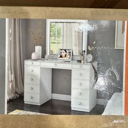 Vanity Table With led Lighted mirror 