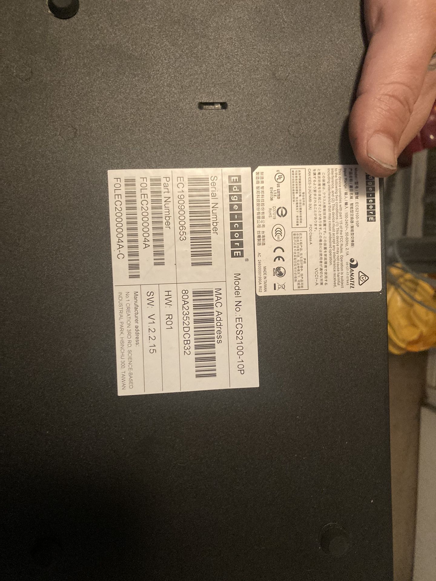 Edge Core Ecs2100-10