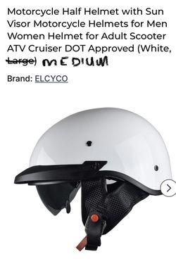 VCOROS Motorcycle Helmet Men Women With Retract Visor Médium