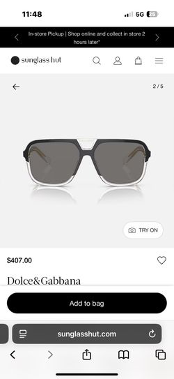 Dolce And Gabana Sunglasses Unisex Authentic