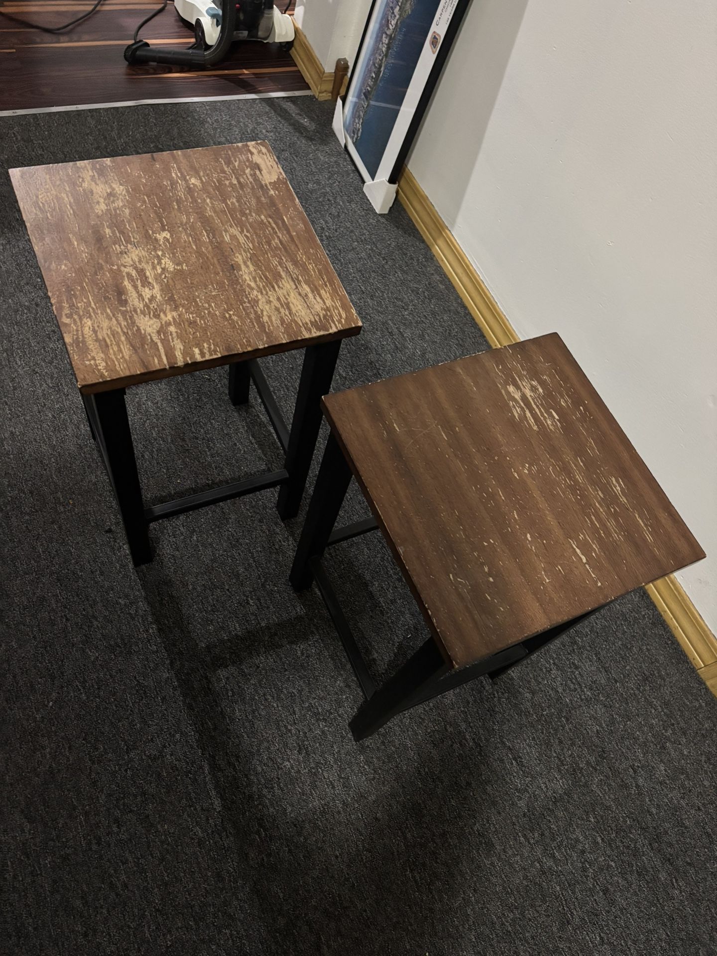 Modern Wood/Metal Stools