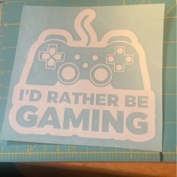 gaming car decal / window sticker