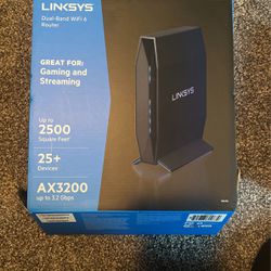 LINKSYS Dual Band WIFI 6 Router & Extender