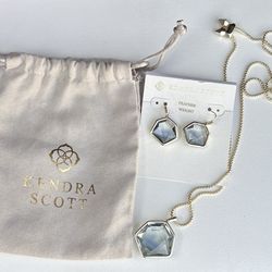 NEW Kendra Scott Necklace + Earrings Set – $70 OBO – Need Gone ASAP