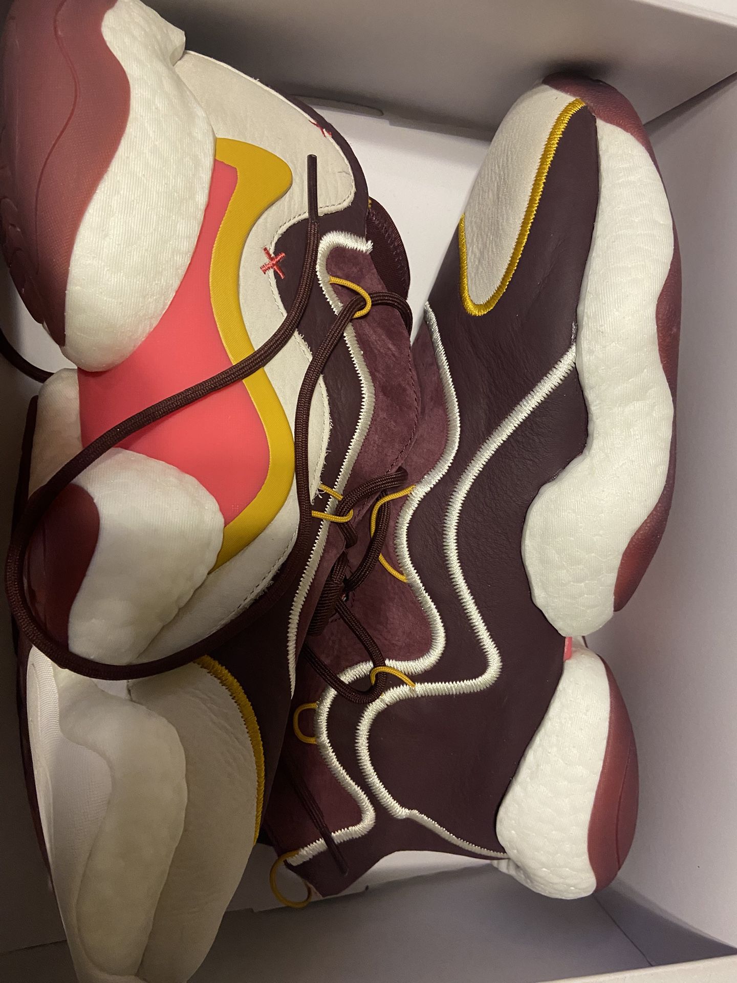 Purple And Brown Adidas Shoes 