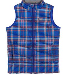 Plaid Patagonia Girls Vest XXL 16-18 