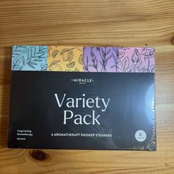 Miracle Made® Variety Pack w/Dried Flowers Aromatherapy Shower Steamers -6 Tablets, Essential Oil Bombs for Relaxation, Nasal Congestion Relief and Da
