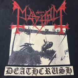 This is a black Mayhem Deathcrush t-shirt Men’s Size XL