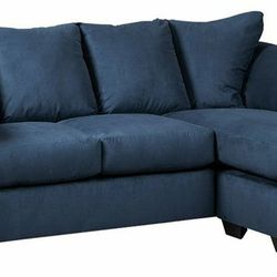 Darcy Blue Sofa Chaise

