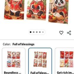 6Pcs 2026 Year of Horse Lucky Money Holders Red Paper Envelopes for Lunar New Year