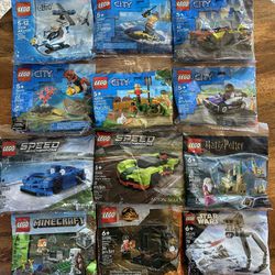 Lego Assorted Poly bags , Star Wars Jurassic Park Harry Potter Minecraft City Etc