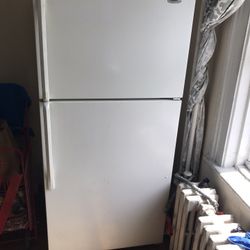 White Whirlpool Refrigerator 