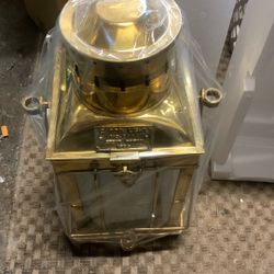 1939 Vintage Great Britain Brass Cargo Light