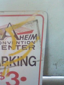 Anaheim parking sighns