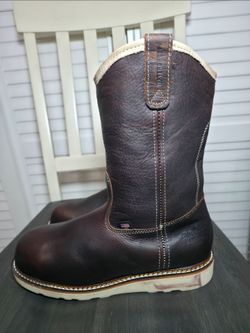 Thorogood Exclusive Welly Waterproof Pull-On Boot Safety Toe Men's Size 9.5 D READ DESCRIPTION