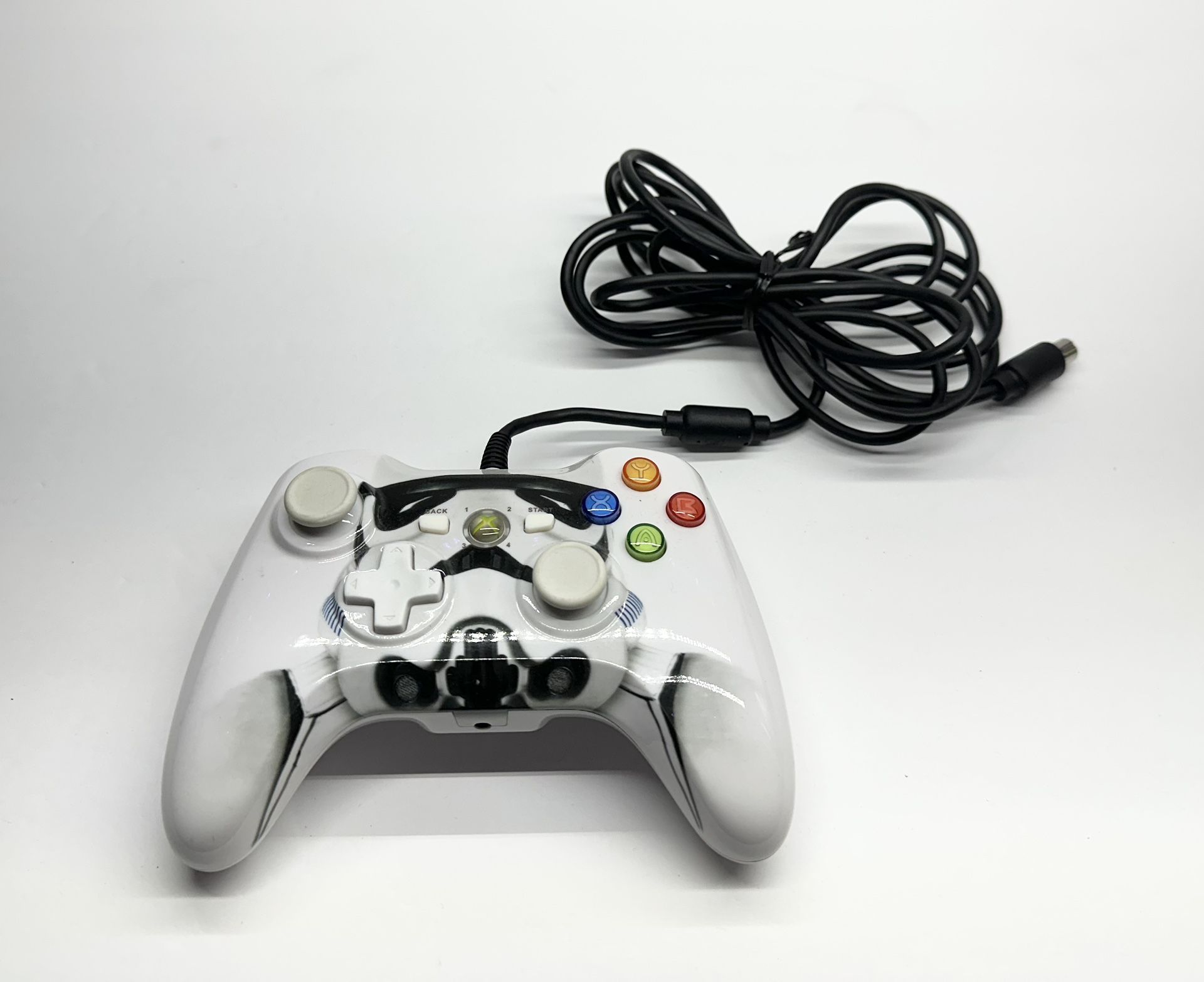 Xbox 360 Star Wars Storm Trooper Wired Controller White **Tested