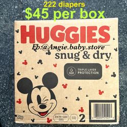 Huggies Snug Dry Size 2 (jumbo Box)