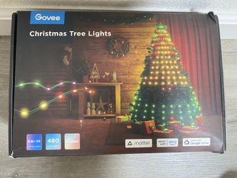 Govee Outdoor Christmas Tree Lights Smart RGBIC 480 LED 6.6ft Music Sync 60 Mode