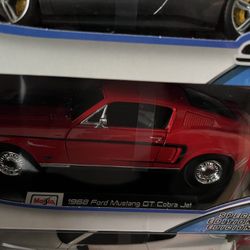 Mustang Toy Car Classic Red 1/18