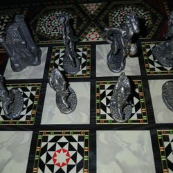 HIGH QUALITY CHESS PIECES, PEWTER