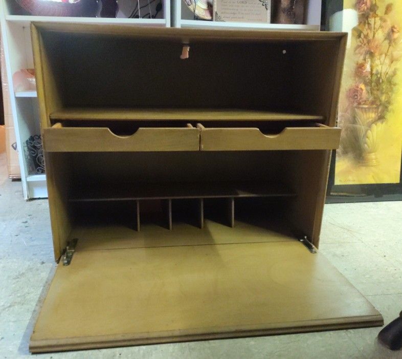 Store Away Solid Wood Desk