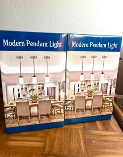Brand new 2 pack Modern Pendant Light 2 Lights Fixture (pick up in Cedar Park)