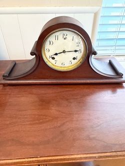 Antique Wood Mantel Clock