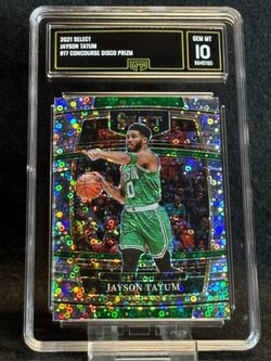 2021 Select 🔥 Jason Tatum 🔥 Concourse Disco Prizm GMA 10 💎 Mint - Boston Celtics