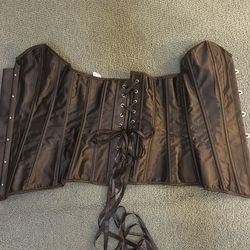 Brown corset