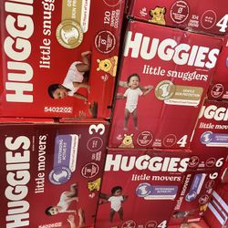 Huggies Size 1,2,3,4,5,6,7