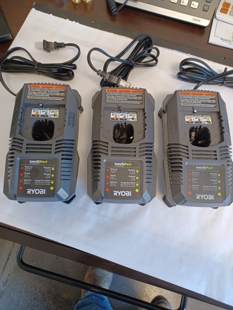 Ryobi 18V Battery Chargers $10.00 Each Two Left