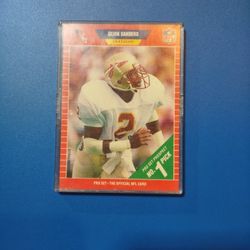 1989 NFL Pro Set - No. 1 Pick Prospect *Deion Sanders* Rookie Card