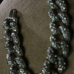 Diamond Link Cuban Chain Bracelet 7.5in
