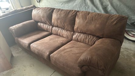 Sofa/ pull out bed, love seat micro fiber