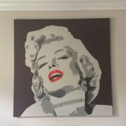 Candace Marilyn Monroe picture with Bling 35x35 .$25