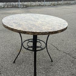 MARBLE (faux) HIGHTOP Dining Table
