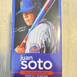 🔥 QUICK SALE – Juan Soto 40HR/30SB Bobblehead (Citi Field 4/11/26) – NEW
