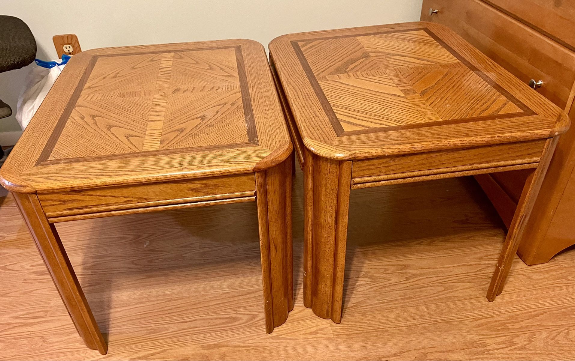 2 Wooden End Tables