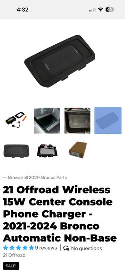 Ford Bronco wireless charger