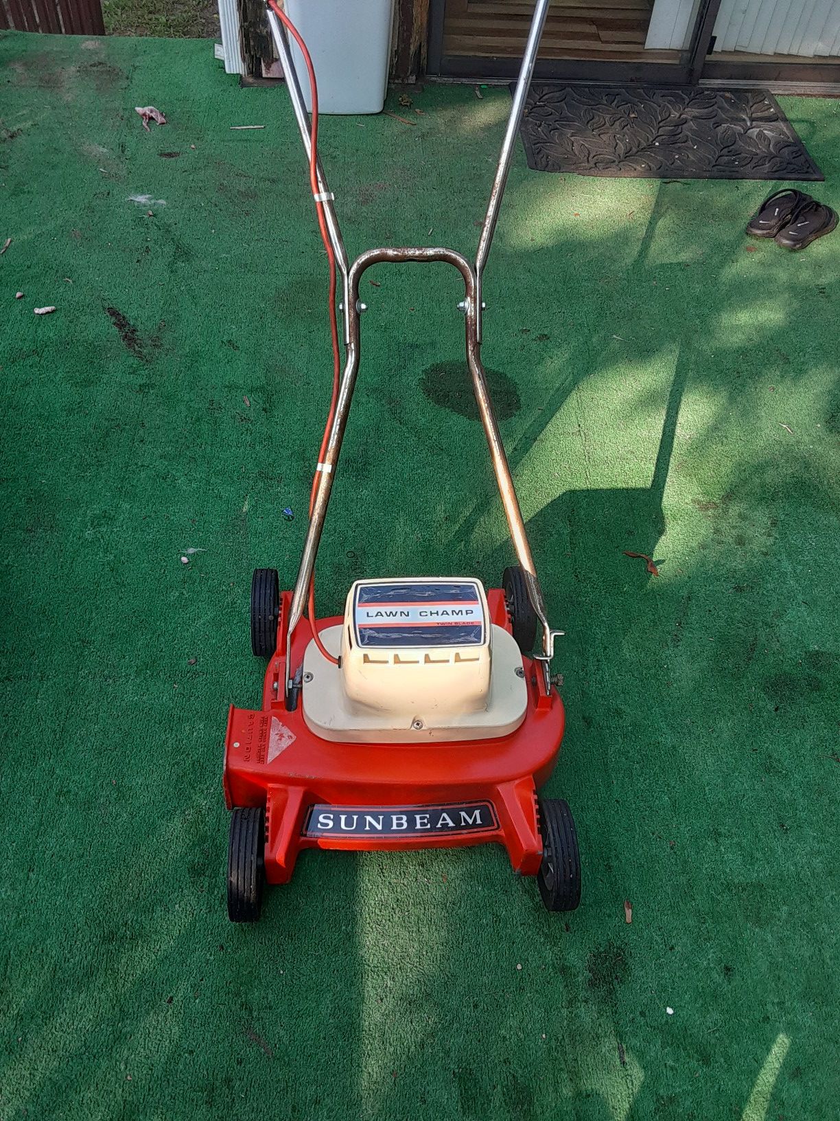 Vintage antique Sunbeam twin blade electric mower for Sale in Egg