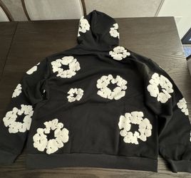 Denim Tears Cotten Wreath Black Hoodie