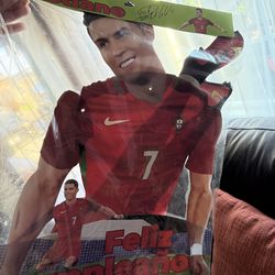 Cristiano Ronaldo full body wall party decor