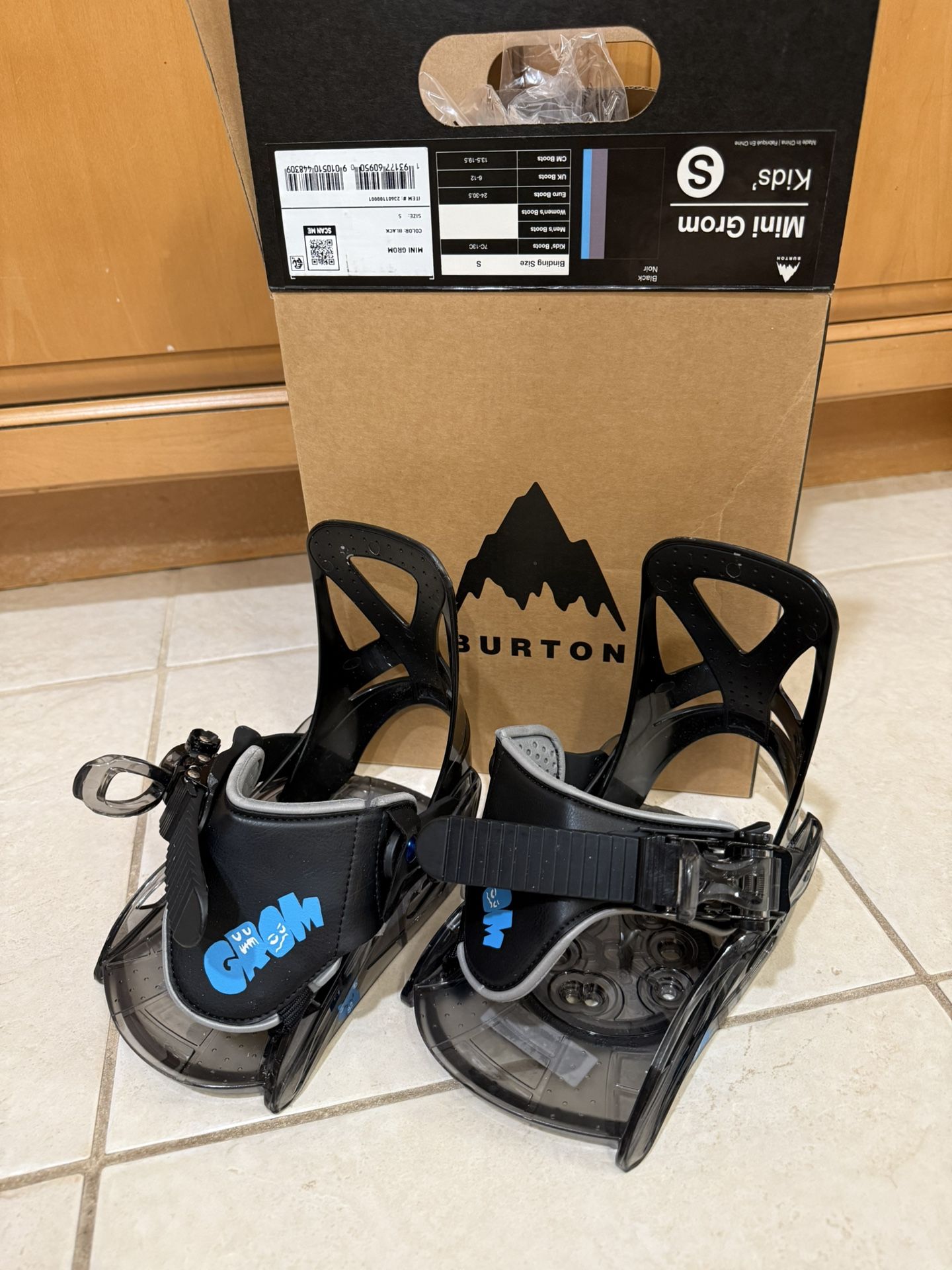 Burton Mini Grom Bindings - Size Small