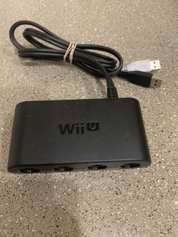 Wii U & Switch Gamecube controller adapter WUP-028 4 Port Black 