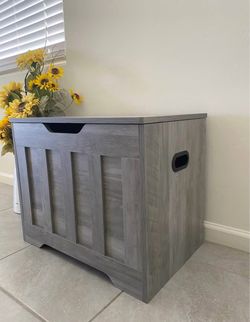 Gray storage chest