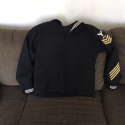 Military Army Navy Vintage Retro Coat Jacket Uniform