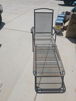 Patio Lounge Chair fold Up metal
