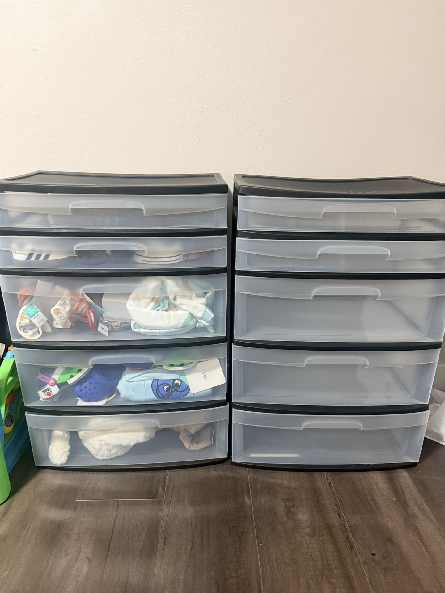 Black Plastic Drawers